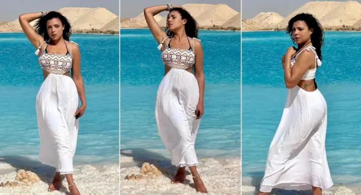 ناهد السباعي تختار الهدوء وتقضي إجازة العيد في سيوة