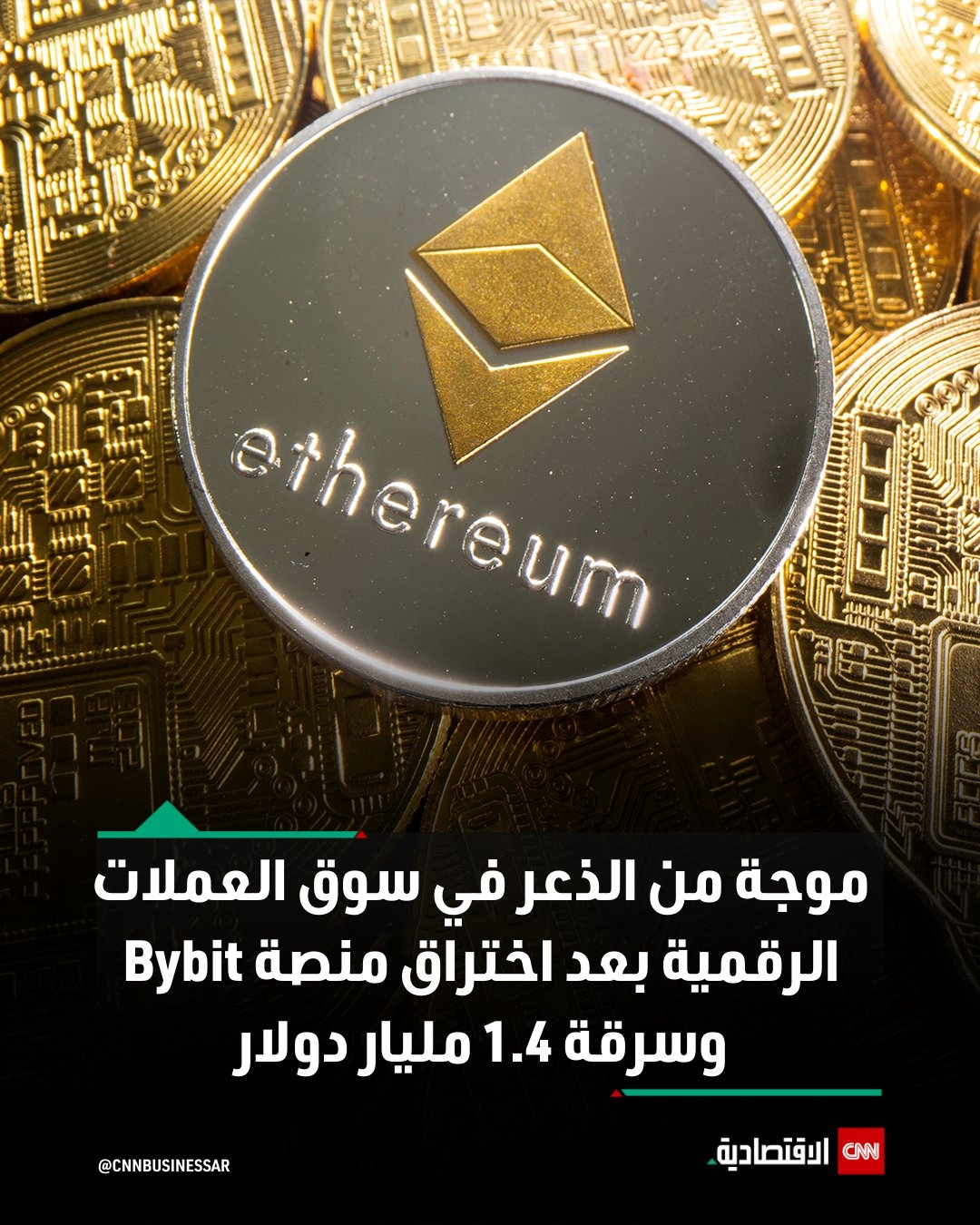 في واحدة من أكبر عمليات الاختراق في تاريخ العملات المشفرة، تعرضت منصة باي بت Bybit لهجوم سيبراني أدى إلى سرقة أكثر من 1.4 مليار دولار من عملة إيثريوم (ETH) وstETH، وتسبب هذا الحدث في موجة من الذعر في سوق العملات الرقمية.. بعد الإعلان عن الاختراق، شهدت عملة الإيثريوم انخفاضاً في قيمتها بنسبة 6%، ما يعكس تأثير الحادث على ثقة المستثمرين، كما لوحظت عمليات سحب كبيرة من قبل المستخدمين، تعبيراً عن مخاوفهم بشأن أمان أصولهم الرقمية، وفقاً لCINCO DÍAS.. إضافةً إلى ذلك، أظهر تقرير «Crypto Crime Report 2025» من شركة «Chainalysis» زيادة بنسبة 21% في الأموال المسروقة عبر العملات الرقمية، خاصة من خدمات التمويل اللامركزي (DeFi)، ما يشير إلى تصاعد التهديدات الأمنية في هذا القطاع.. وقد نشهد تحولاً أكبر نحو استخدام المحافظ الباردة ومنصات تداول لا تتطلب