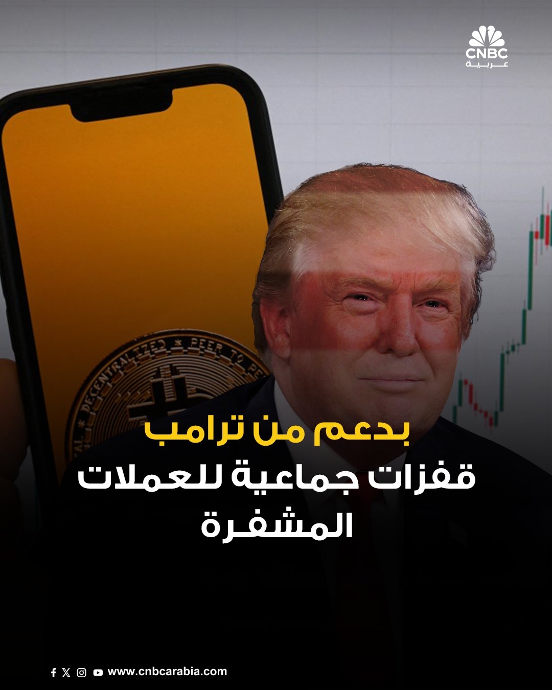 العملات المشفرة تنتعش، الأحد 2 مارس/ آذار بعد أن أعلن الرئيس الأميركي دونالد ترامب عن إنشاء 'الاحتياطي الاستراتيجي الأميركي للعملات المشفرة'، والذي سيشمل البيتكوين والإيثريوم، بالإضافة إلى عملة XRP، وسولانا وADA، وفقاً لما قاله في منشور على منصة تروث سوشال. البتكوين في أحدث التعاملات ارتفعت بأكثر من 9% لتتجاوز مستوى 93 ألف دولار. كذلك عملة Ether قفزت بأكثر من 11% لتصل إلى 2468 دولاراً. وارتفعت Solana بنحو 23% لتسجل 172.5 دولار.. كذلك ارتفعت XRP بأكثر من 35% خلال تعاملات الأحد #عاجل