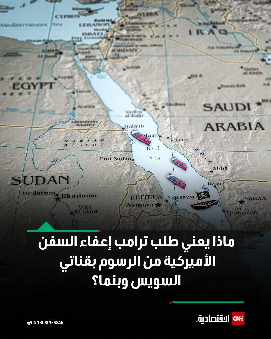 وقال ترامب في منشور له عبر منصة «تروث سوشيال»: «يجب السماح للسفن الأميركية العسكرية والتجارية بالمرور بحُرية عبر قناتي بنما والسويس، هاتان القناتان ما كانتا لتوجدا لولا أميركا»، مضيفاً أنه طلب من وزير الخارجية الأميركية أن يتولى هذا الأمر على الفور.. وخلال العام الماضي 2024 انخفضت أعداد السفن المارة بقناة السويس بنسبة 50% وتراجعت الحمولات بنسبة 66% والإيرادات بنسبة 61% مع تصاعد توترات البحر الأحمر وهجوم الحوثيين على السفن المارة خلاله.. ويقول الرئيس التنفيذي لمعهد سيجنيت Signet، آنجوس بلير، ل«CNN الاقتصادية» إن ترامب قد طلب، لكن هذا لا يعني أنه ستتم الموافقة على هذا الطلب.. تُعدّ قناة السويس ممراً استراتيجياً في طريق التجارة العالمي، وتمثّل ممراً مهماً للسفن الأميركية للوصول إلى منطقة الشرق الأوسط والخليج عبر البحر المتوسط. ولم