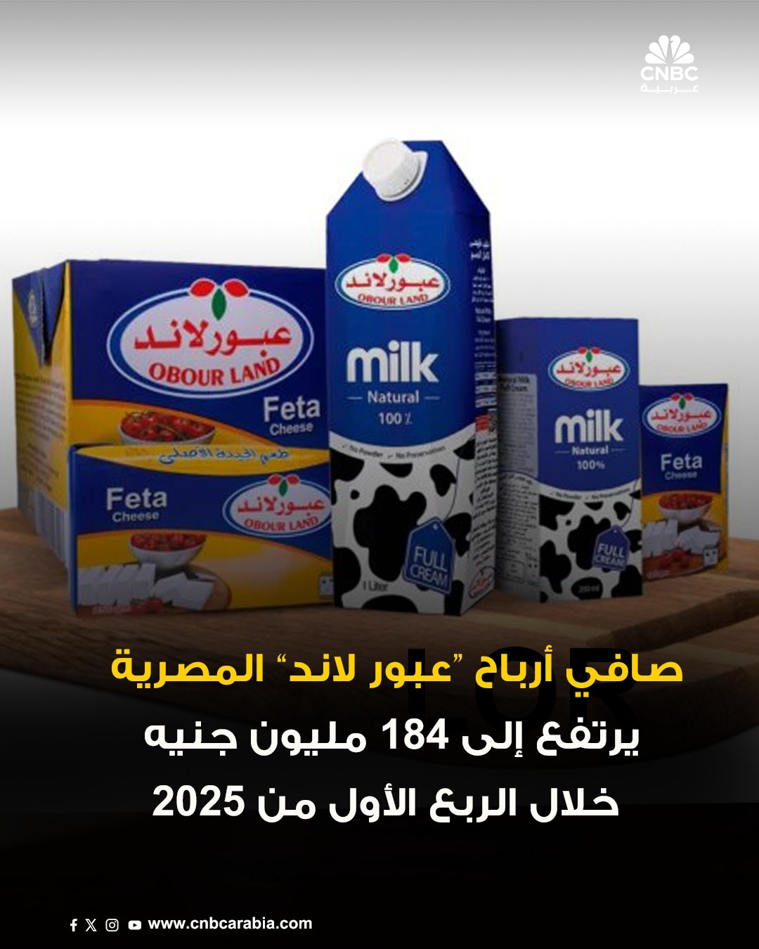 صافي أرباح شركة عبور لاند المصرية يرتفع خلال الربع الأول من عام 2025 بنسبة 17%، مسجّلاً 184 مليون جنيه، مقارنةً ب157 مليون جنيه خلال الفترة نفسها من عام 2024. مزيداً من #CNBC_عربية