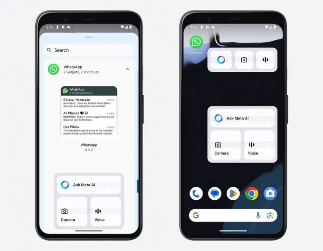 WhatsApp يختبر Widget جديدًا لتسهيل الوصول إلى Meta AI