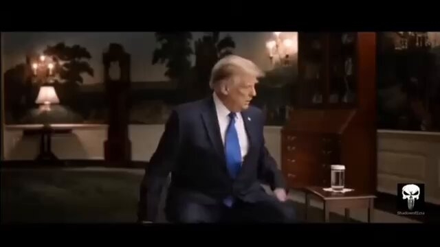 ترامب طلع عنده نظرة اخراجية. جالس يعدل اللوكيشن قبل الظهور. خلف شخصية (اللي على نياته) هناك شخص مخفي يهتم بالتفاصيل