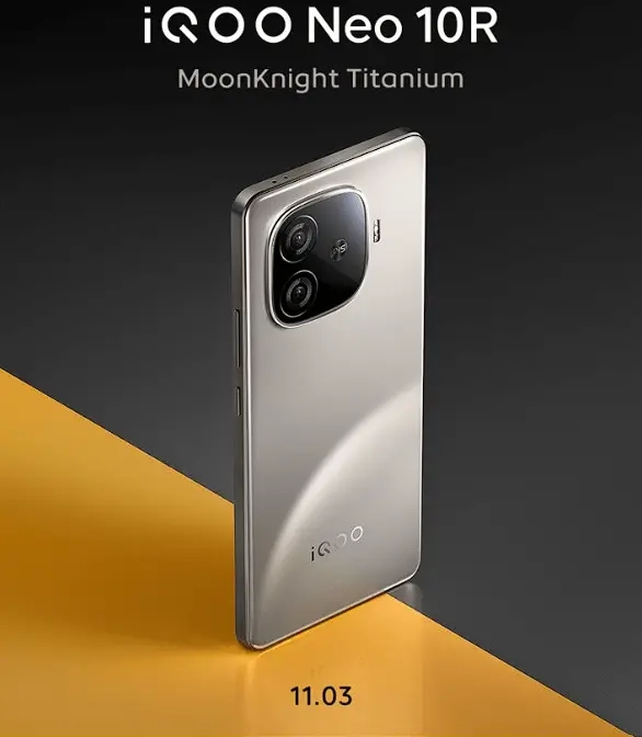 iQOO تكشف عن لون MoonKnight Titanium الجديد لهاتفها القادم iQOO Neo 10R