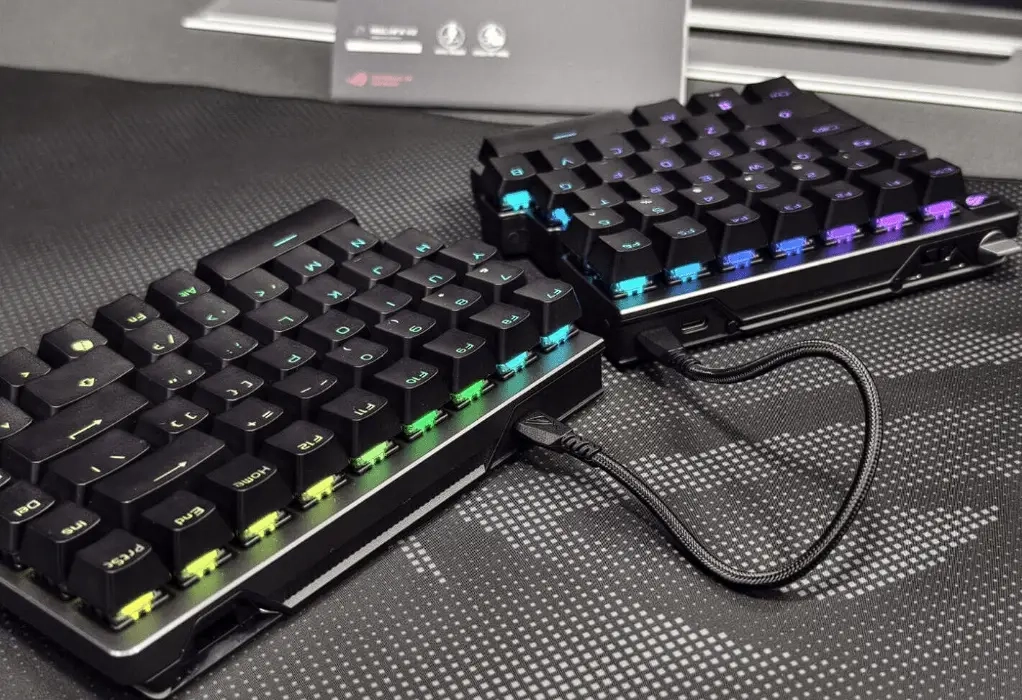 أسوس تكشف عن لوحة مفاتيح ROG Falcata بتصميم مبتكر وفارة ROG Harpe 2 Ace
