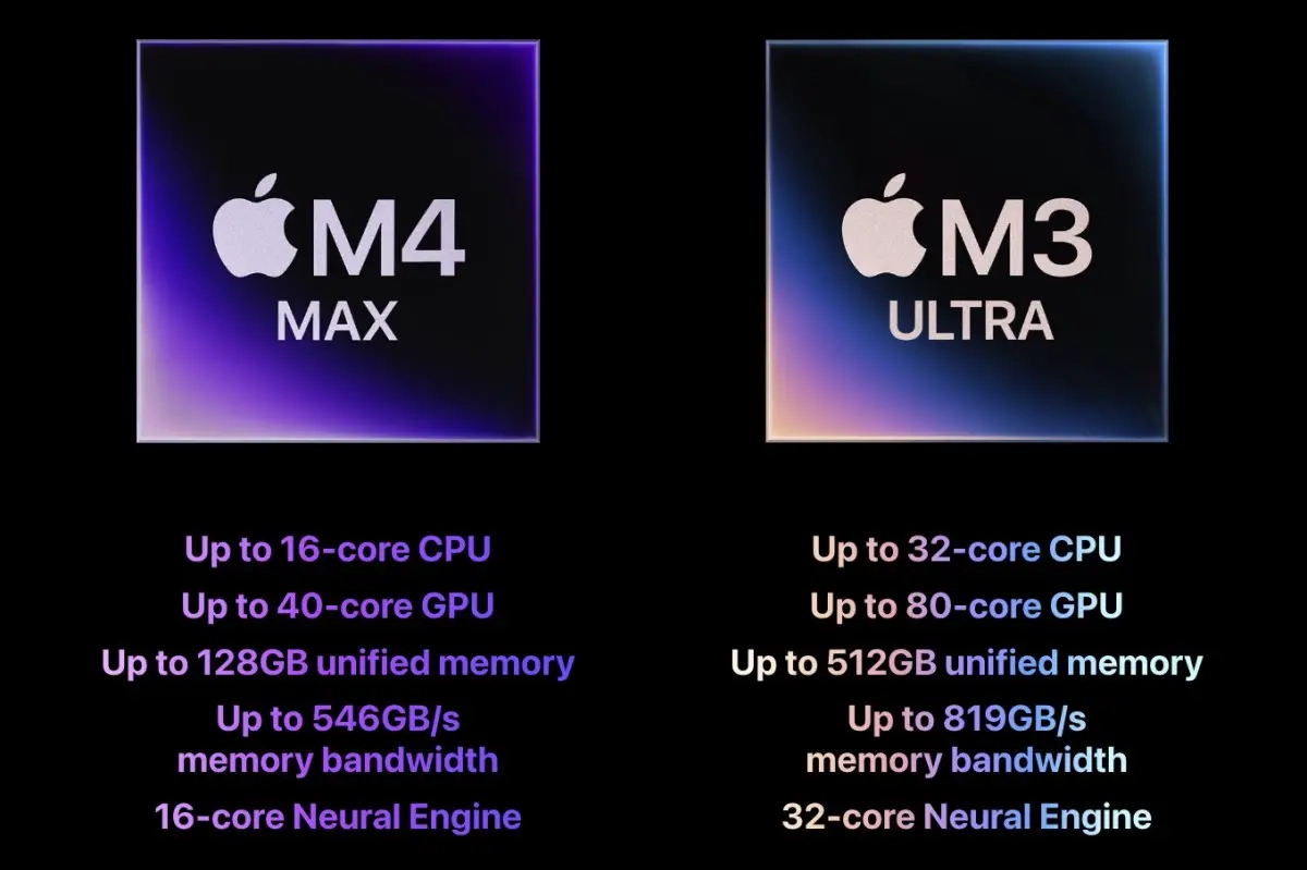 M3 Ultra يظهر تحسينات طفيفة مقارنة ب M4 Max في اختبارات الأداء