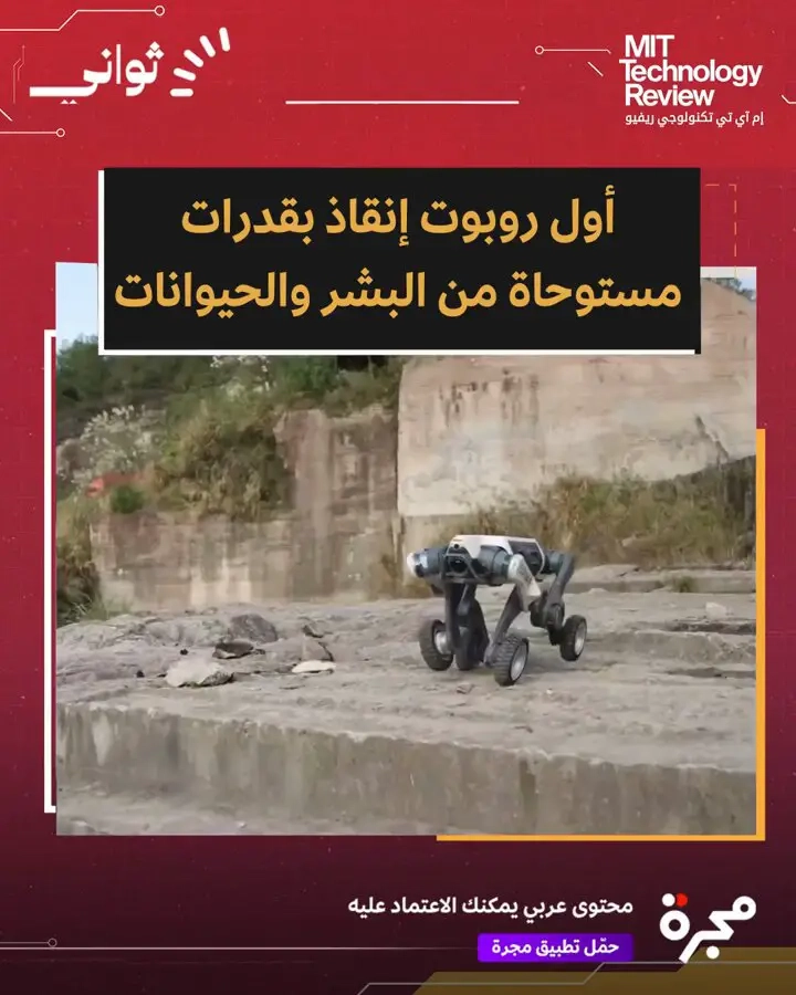 أطلقت شركة 'ديب روبوتيكس' روبوتاً جديداً يُدعى لينكس إم 20 (Lynx M20)، مصمماً خصيصاً للعمل في البيئات الخطرة مثل مواقع الكوارث والأنفاق والمناطق الصناعية المعقّدة أو الأماكن التي يصعب على البشر أو الحيوانات الوصول إليها بأمان.. ما يُميّز هذا الروبوت هو تصميمه الهجين، إذ يجمع بين الأرجل والعجلات في آلية حركة واحدة. هذه الخاصية تُتيح له الجمع بين مرونة حركة الحيوانات فوق الأسطح الوعرة، وسرعة الإنسان فوق الأرضيات المستوية. فبينما توفّر الأرجل قدرة على تجاوز الحواجز والثبات فوق الصخور أو الرمال، تمنحه العجلات قدرة عالية على التحرك بسلاسة في المساحات المفتوحة.. زوِّد الروبوت أيضاً بتقنية الليدار LiDAR المتقدمة، وهي نظام مسح ضوئي يستخدم الليزر لرسم خرائط ثلاثية الأبعاد دقيقة للبيئة المحيطة. هذه التقنية تشبه ما تفعله بعض الحيوانات مثل الخفاش في تحديد