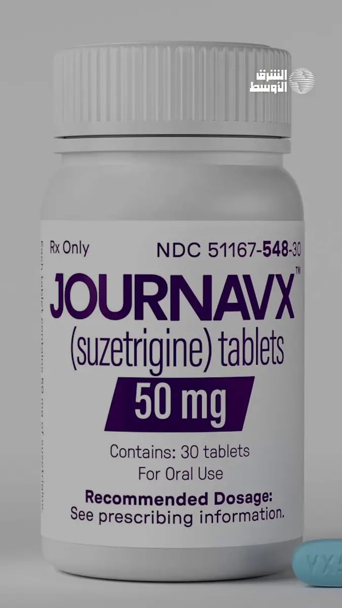 وافقت إدارة الغذاء والدواء الأميركية (FDA) على «سوزيتريجين» (Suzetrigine)، أول مسكن جديد للألم منذ أكثر من 20 عاما، ليُباع تحت الاسم التجاري «Journavx». الدواء غير أفيوني، ويُؤخذ كل 12 ساعة، مما يوفّر بديلا أكثر أمانا لتخفيف الألم الحاد