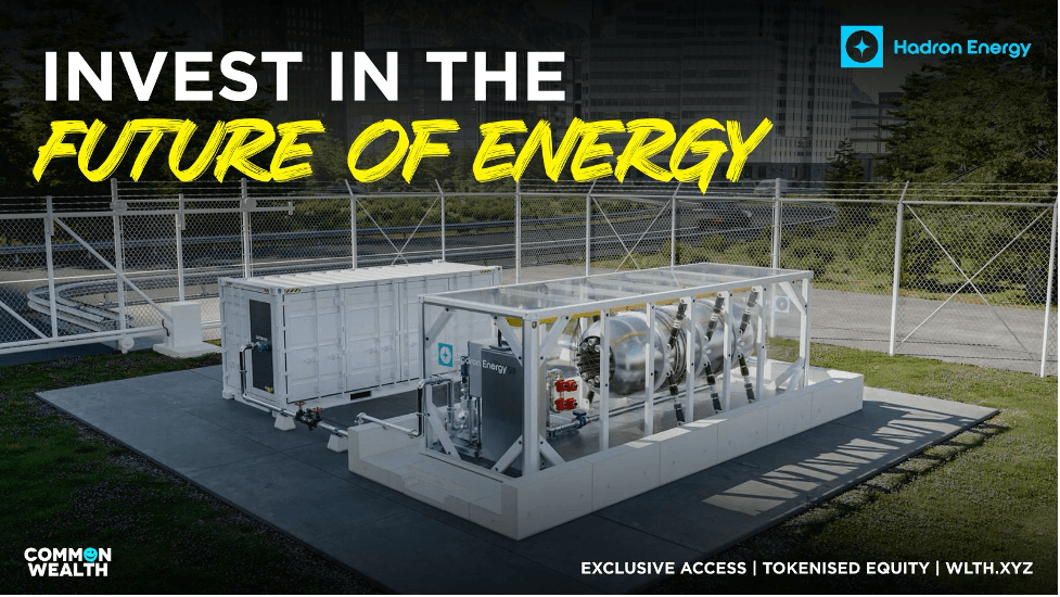 CORRECTION – WLTH Opens Private Markets to Everyone with Launch of Tokenised Fractional Ownership in Hadron Energy