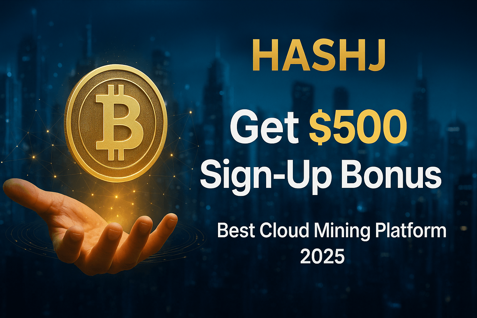 Mining for Everyone: HashJ Unveils CloudMining™ with $500 Sign-Up Bonus and Fixed Returns
