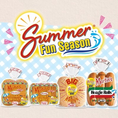 Martin's Potato Rolls Launches "Summer Fun Season Sweepstakes" Celebrating 70 Years of Delicious Memories