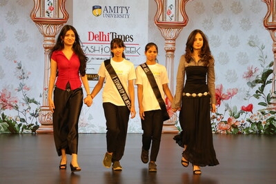 TWIN TRAILBLAZERS SAMAYA AND SAMARA CHAUHAN WALK THE RAMP FOR MENTAL HEALTH & EDUCATIONAL EQUALITY AT DELHI TIMES FASHION WEEK 2025