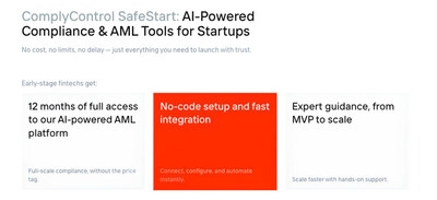 ComplyControl Launches SafeStart Program to Offer Fintech Startups Full-Scale Compliance Support