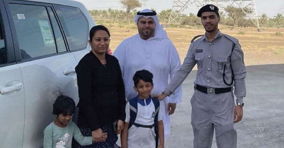 Ajman Police return missing child within an hour