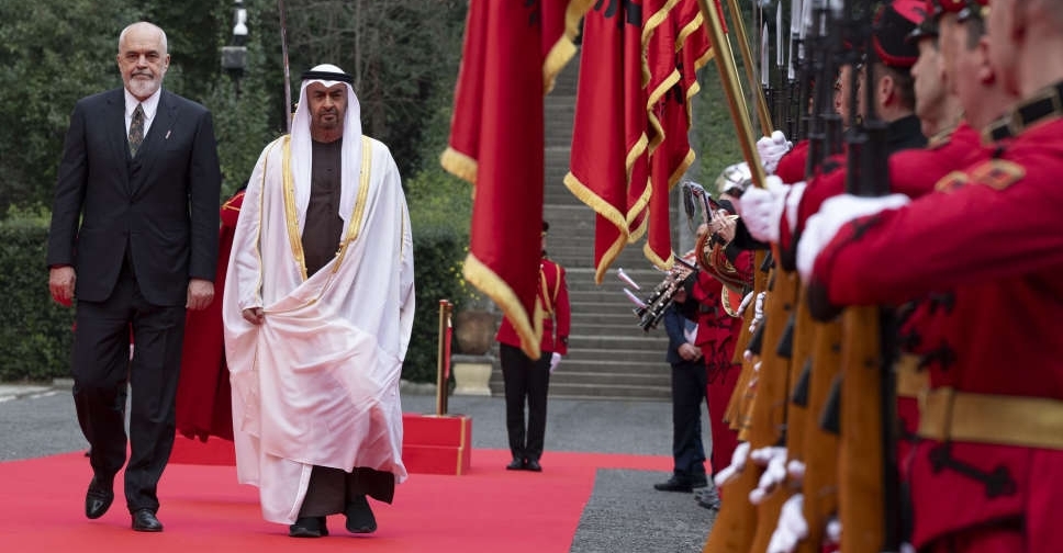 UAE President arrives in Albania for meetings with PM