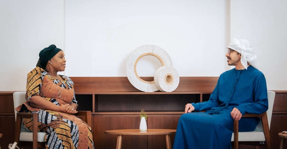 H.H. Sheikh Abdullah holds talks with Liberia's Nyanti
