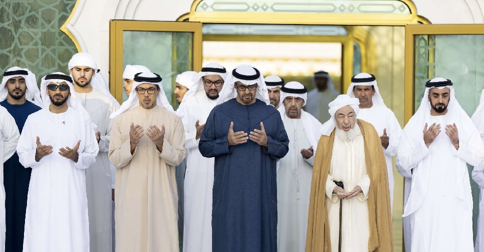 UAE President performs Eid Al-Fitr prayer at Sheikh Zayed Grand Mosque