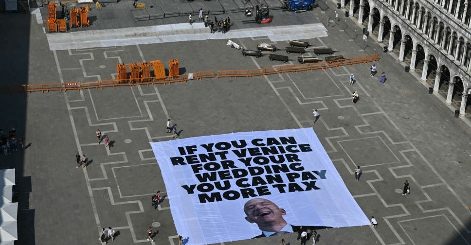 Bezos' Venice wedding party moved to isolated area on security concerns