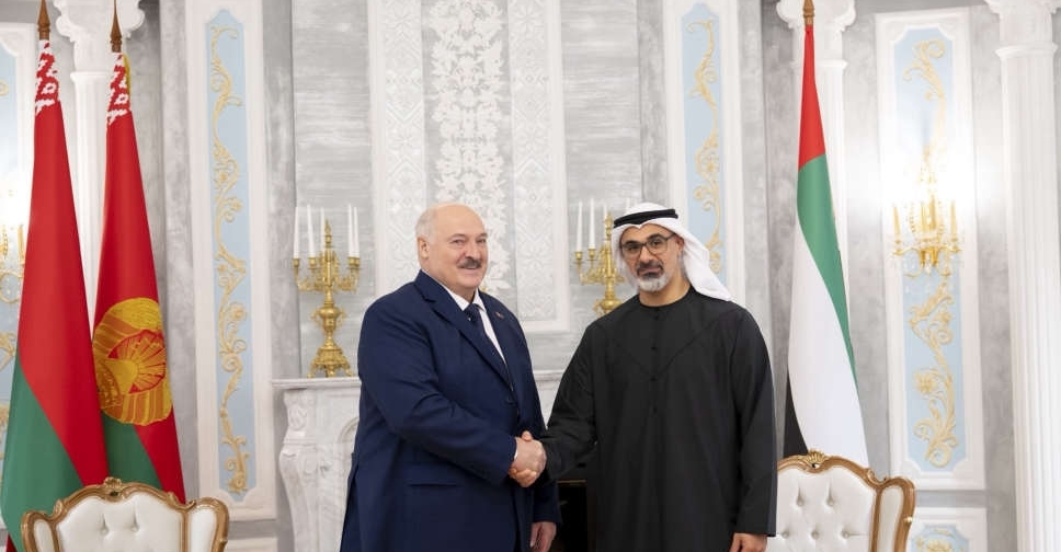 H.H. Sheikh Khaled holds talks with President of Belarus in Minsk