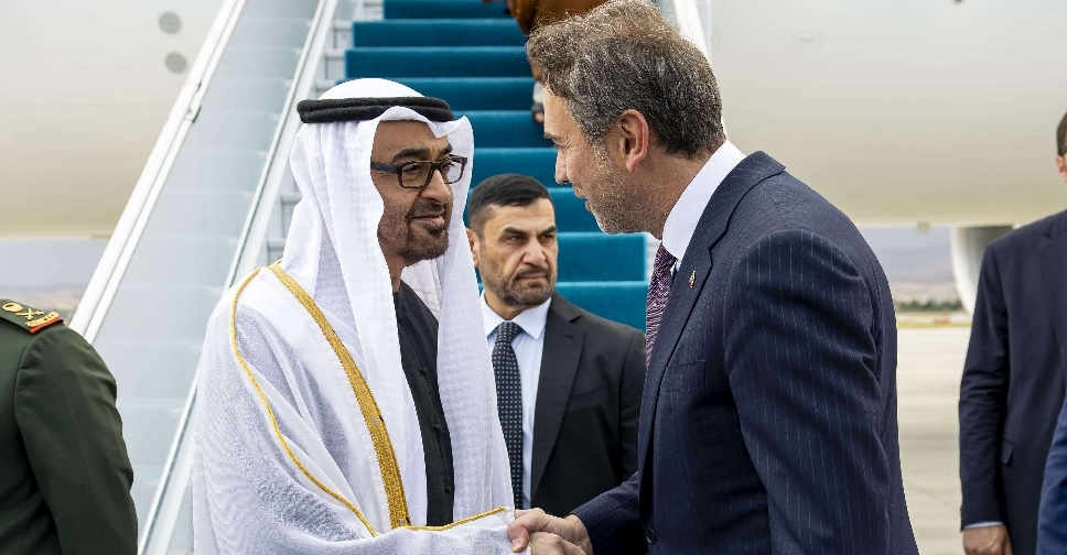 UAE President arrives in Turkey on state visit