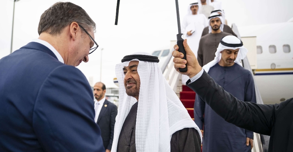 UAE President arrives in Serbia on working visit
