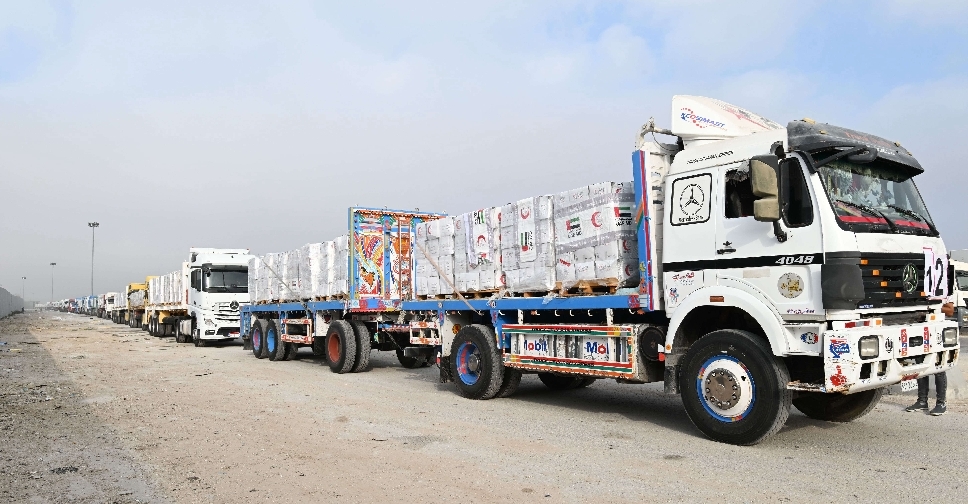 UAE sends 38 aid trucks to Gaza through Rafah crossing