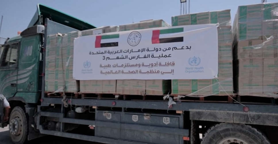 UAE delivers 65 tonnes of critical medical supplies for Gaza