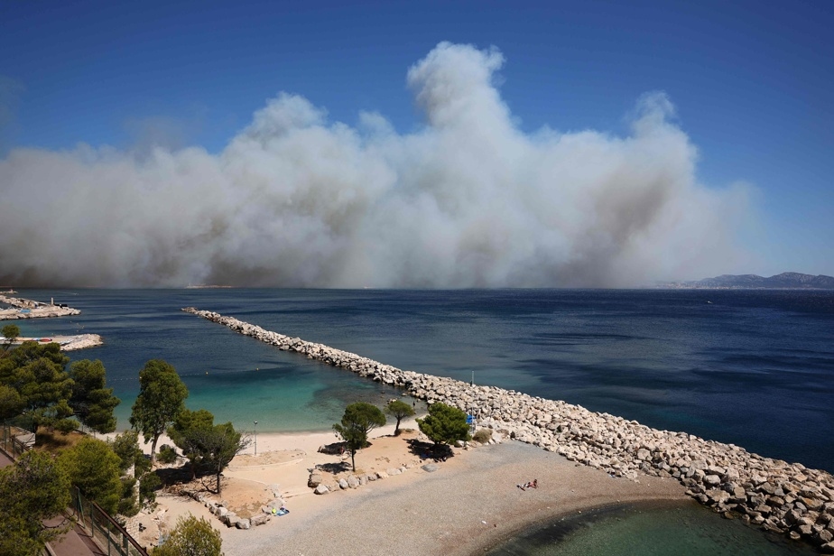 L'incendie se propage rapidement, l'aéroport de Marseille fermé