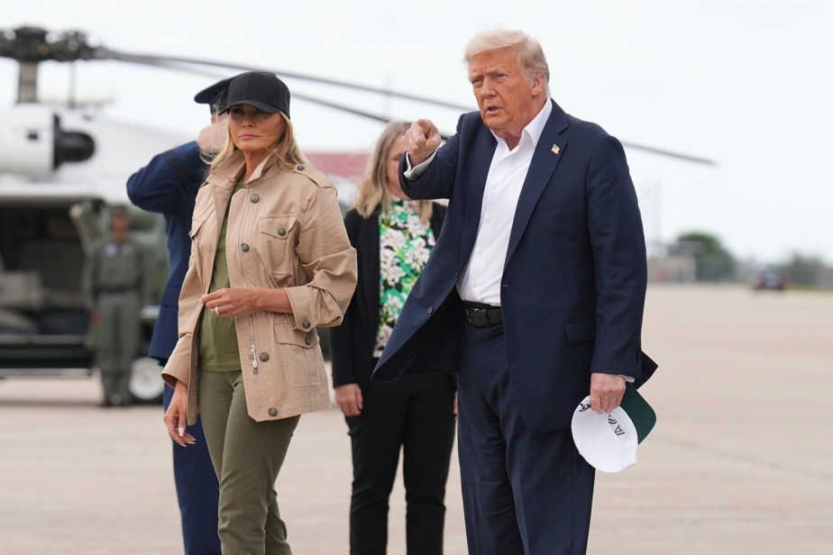 Trump en visite après les inondations meurtrières