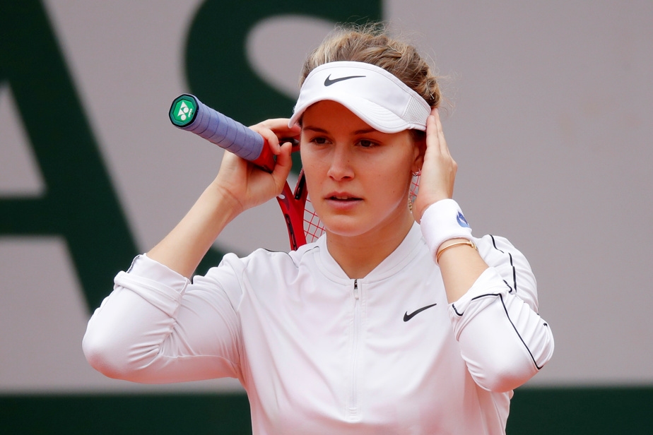 Eugenie Bouchard accroche sa raquette