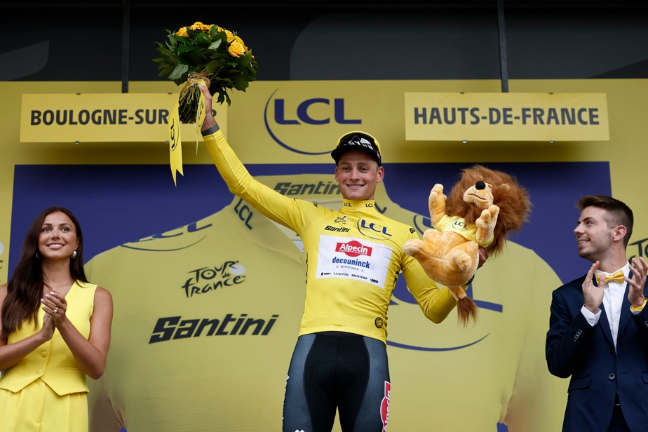 Mathieu van der Poel enfile le maillot jaune