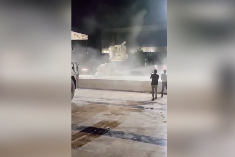 La vidéo de la destruction d'une statue à Alep provoque un tollé