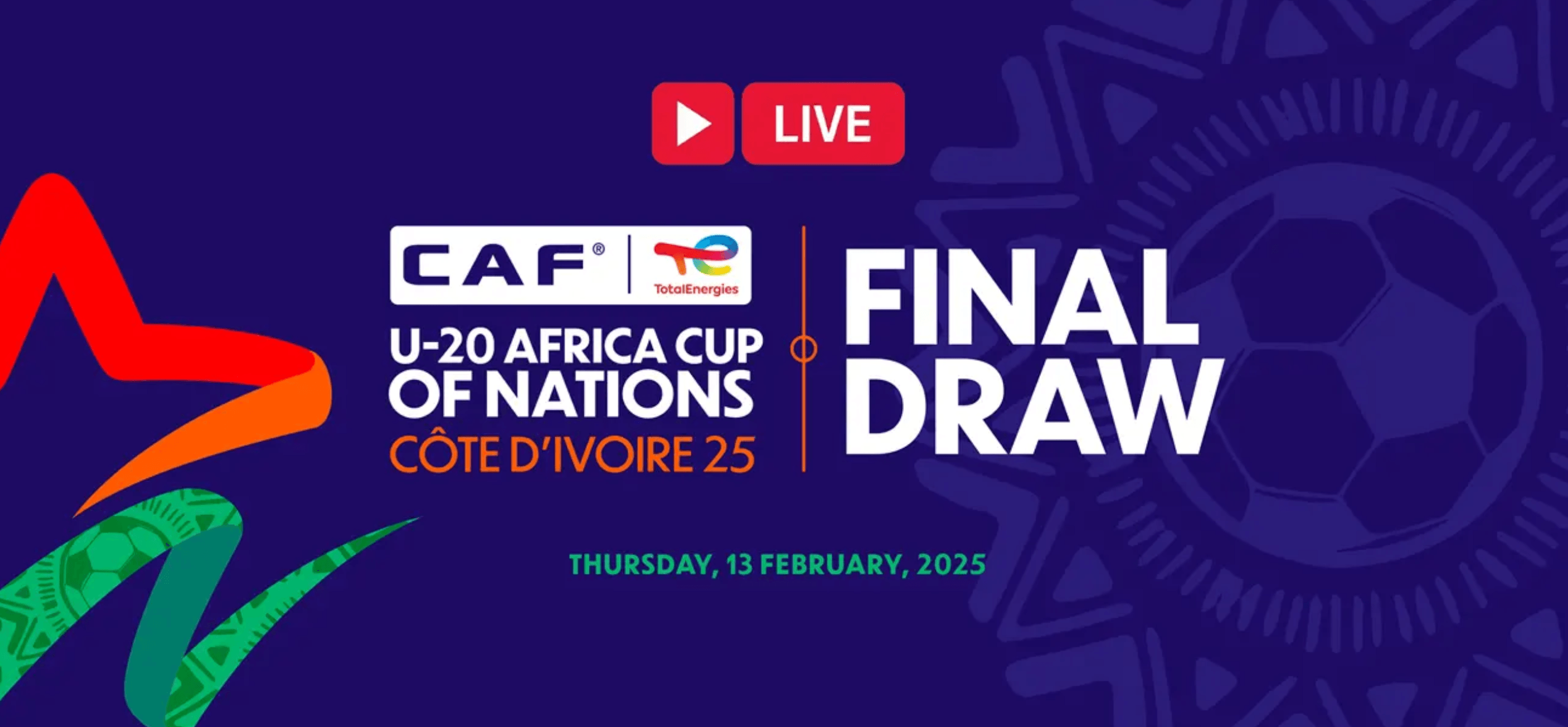 AFCON Côte d'Ivoire U20: Draw Date Set