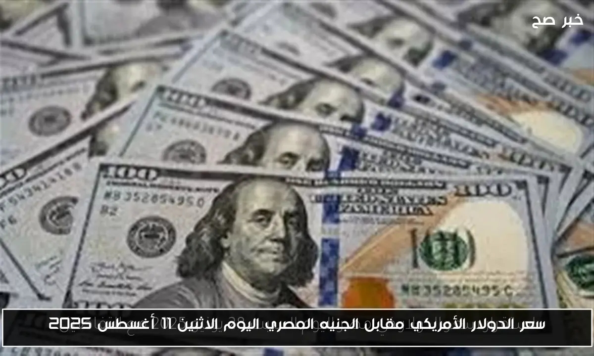 سعر الدولار الأمريكي مقابل الجنيه المصري اليوم الاثنين 11 أغسطس 2025