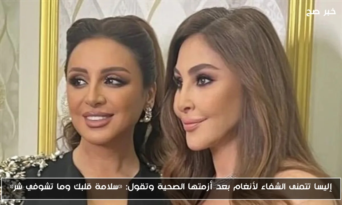 إليسا تتمنى الشفاء لأنغام بعد أزمتها الصحية وتقول: «سلامة قلبك وما تشوفي شر»