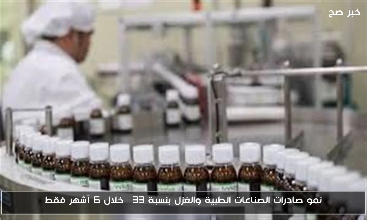 نمو صادرات الصناعات الطبية والغزل بنسبة 33% خلال 6 أشهر فقط