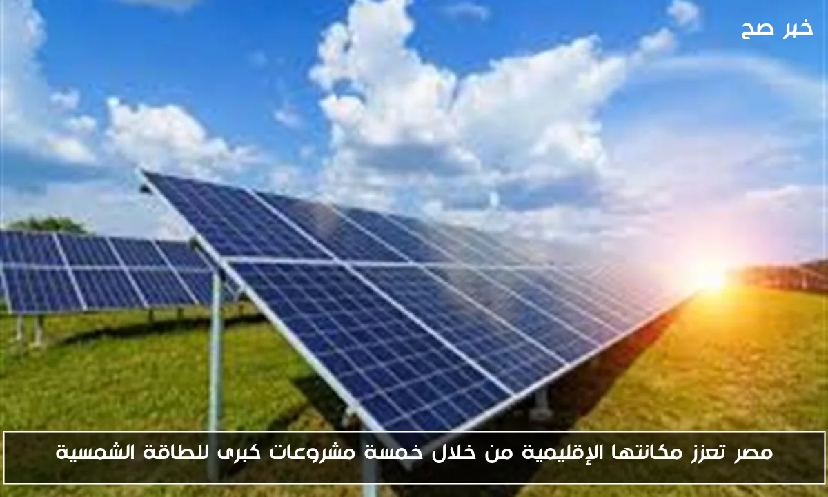 مصر تعزز مكانتها الإقليمية من خلال خمسة مشروعات كبرى للطاقة الشمسية