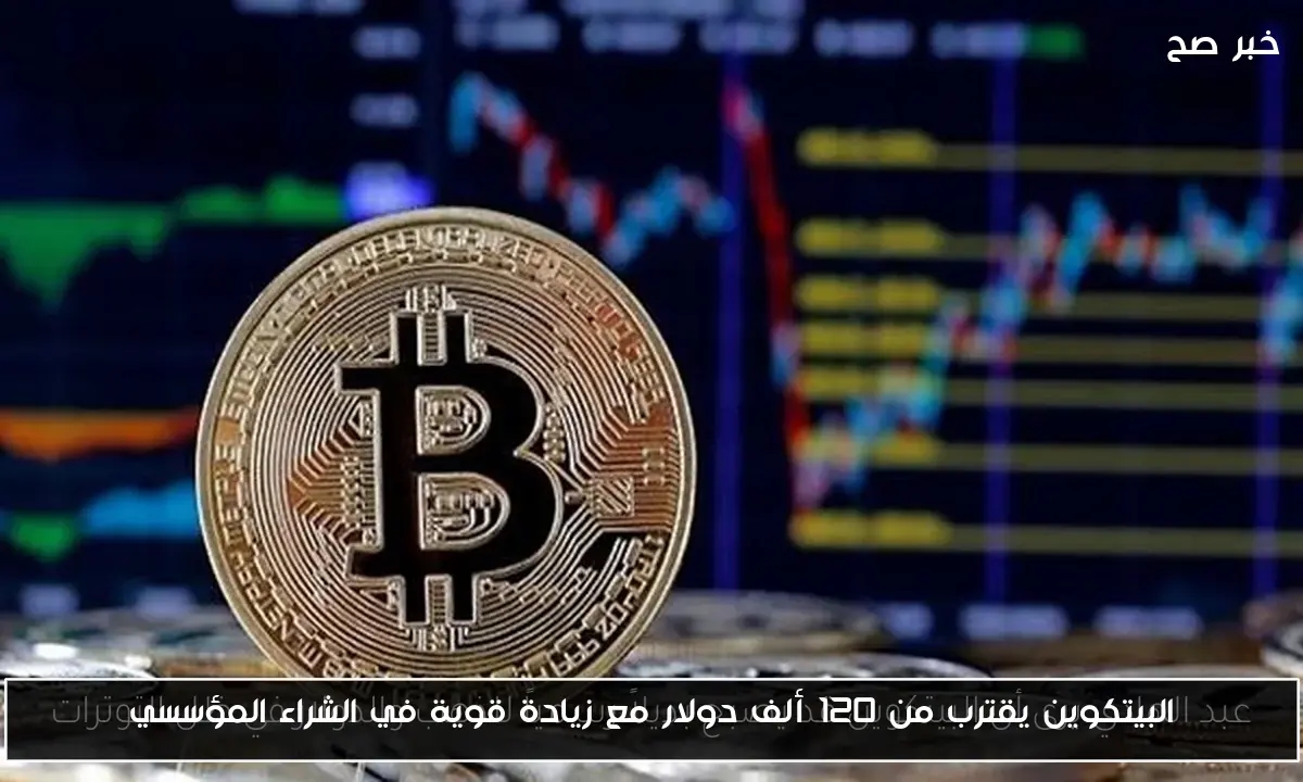 البيتكوين يقترب من 120 ألف دولار مع زيادة قوية في الشراء المؤسسي