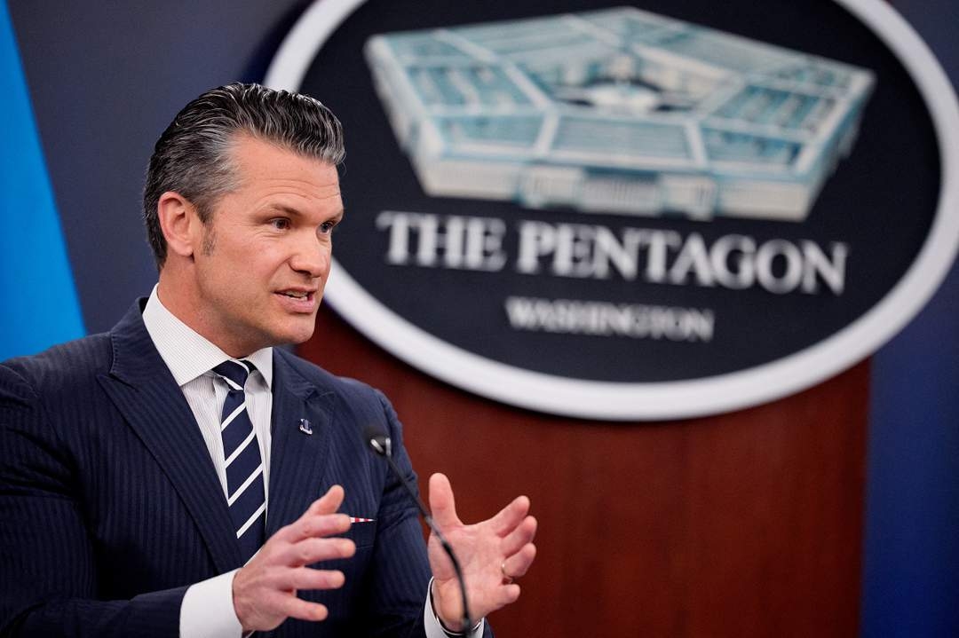 US strikes against Iran not aimed at regime change, Pentagon chief says