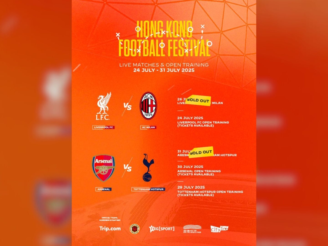 All HK Football Festival tickets snapped up