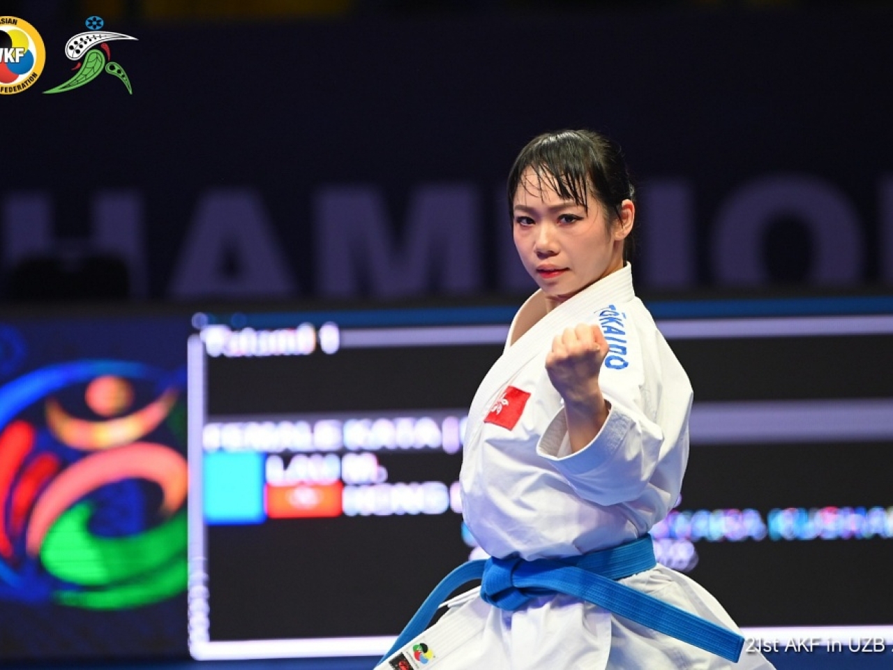Grace Lau wins third straight Asian Karate title