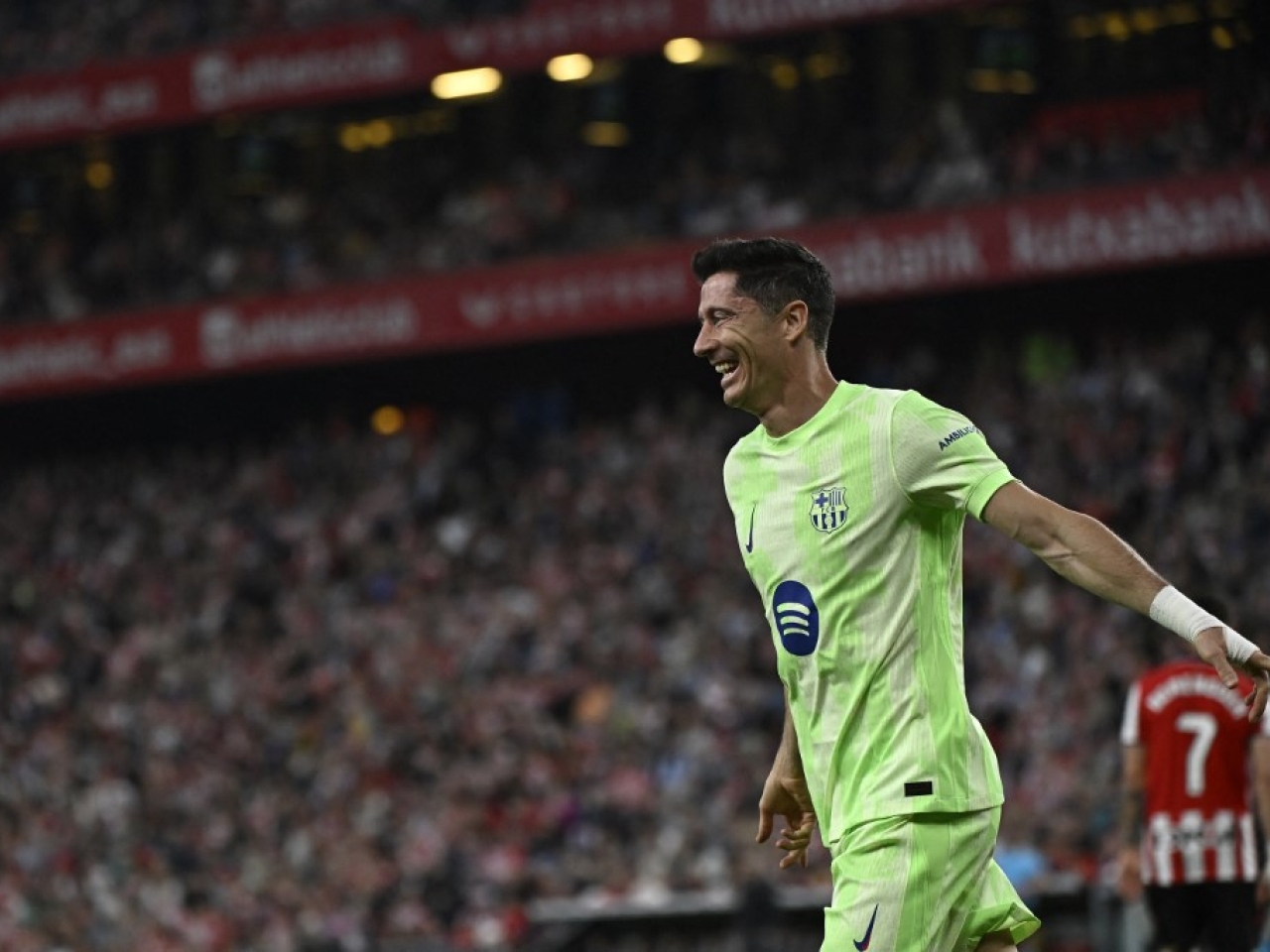 Lewandowski passes century as Barca sign off in style