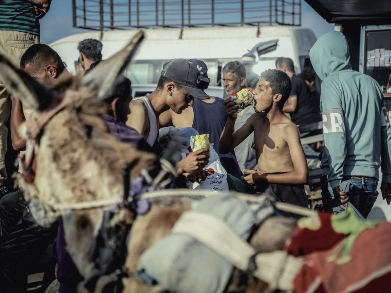Starving Palestinians break into UN warehouse en masse