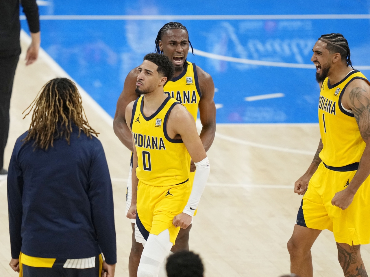 Pacers rally to stun Thunder in game one of NBA Finals