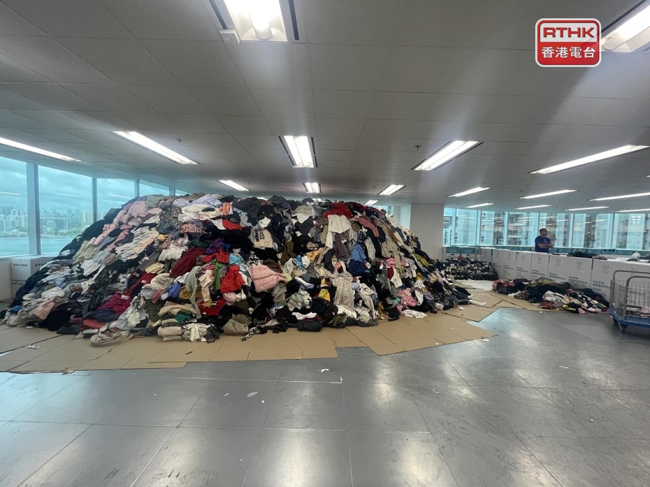 NGO collects tonnes of discarded clothes