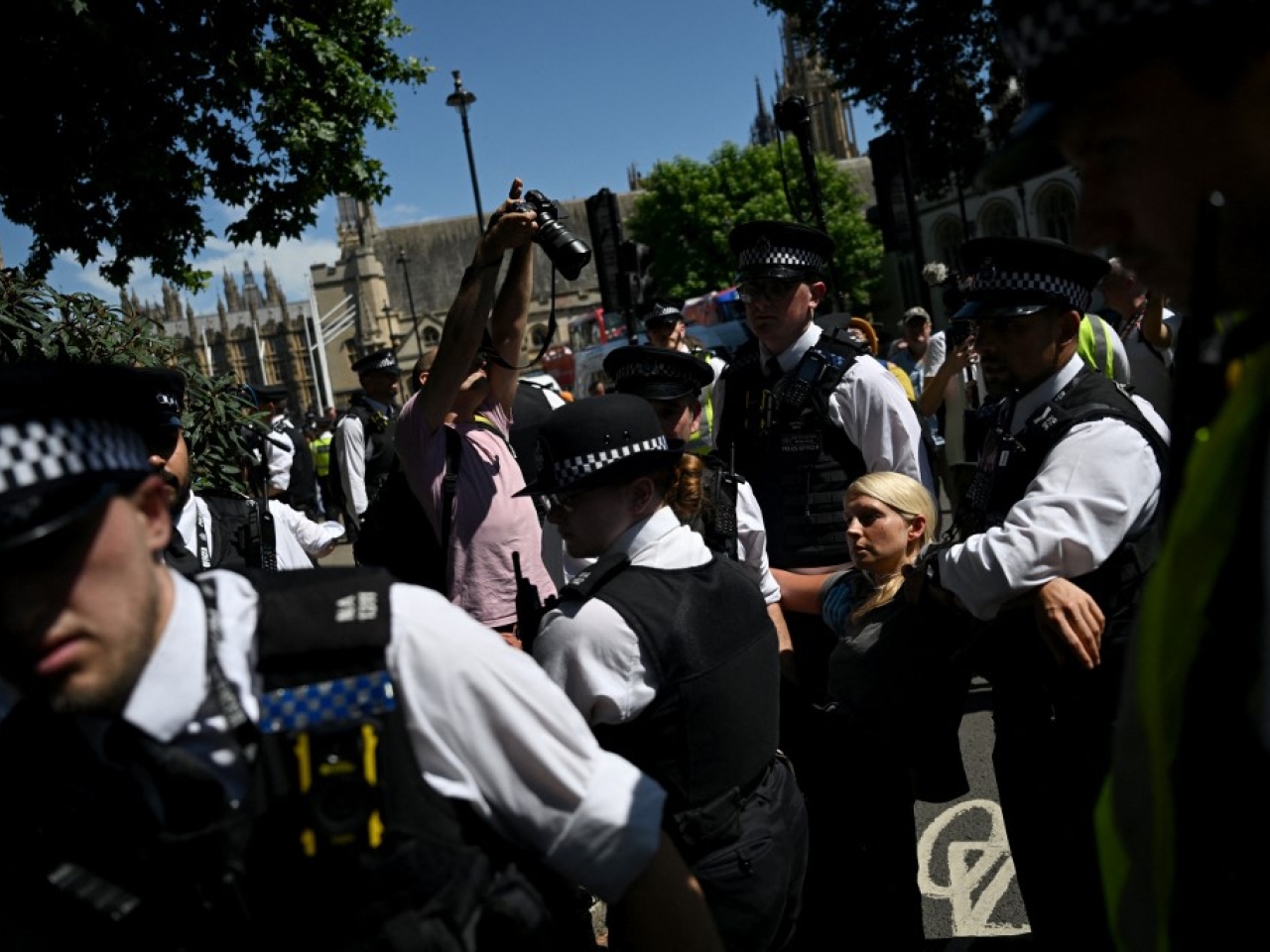 UK police arrest scores of Palestine Action protesters