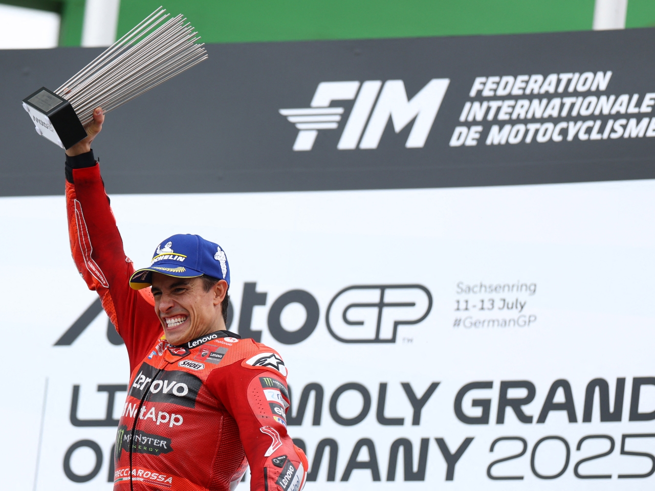 Marc Marquez dominates bruising German MotoGP