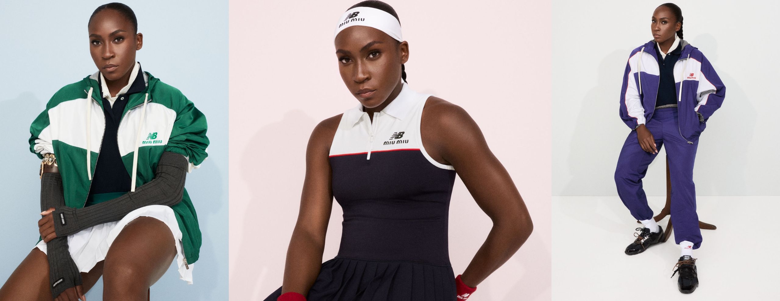 New Balance and Miu Miu team up with American tennis champion Coco Gauff for exclusive collection