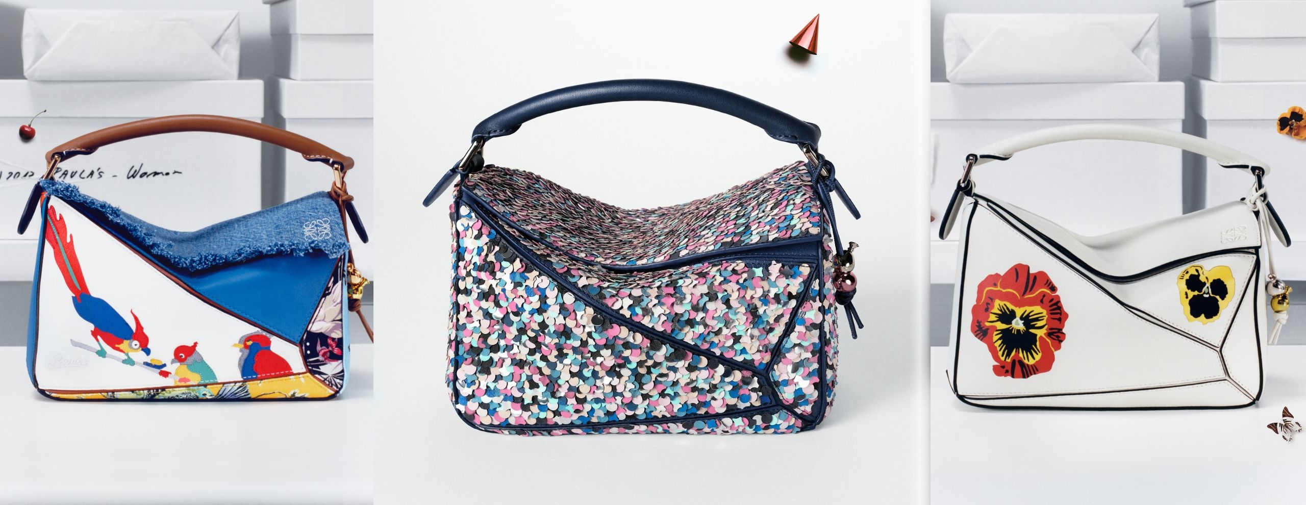 LOEWE marks anniversary of Puzzle Bag with new limited-edition collection featuring 19 re-editions and one new design