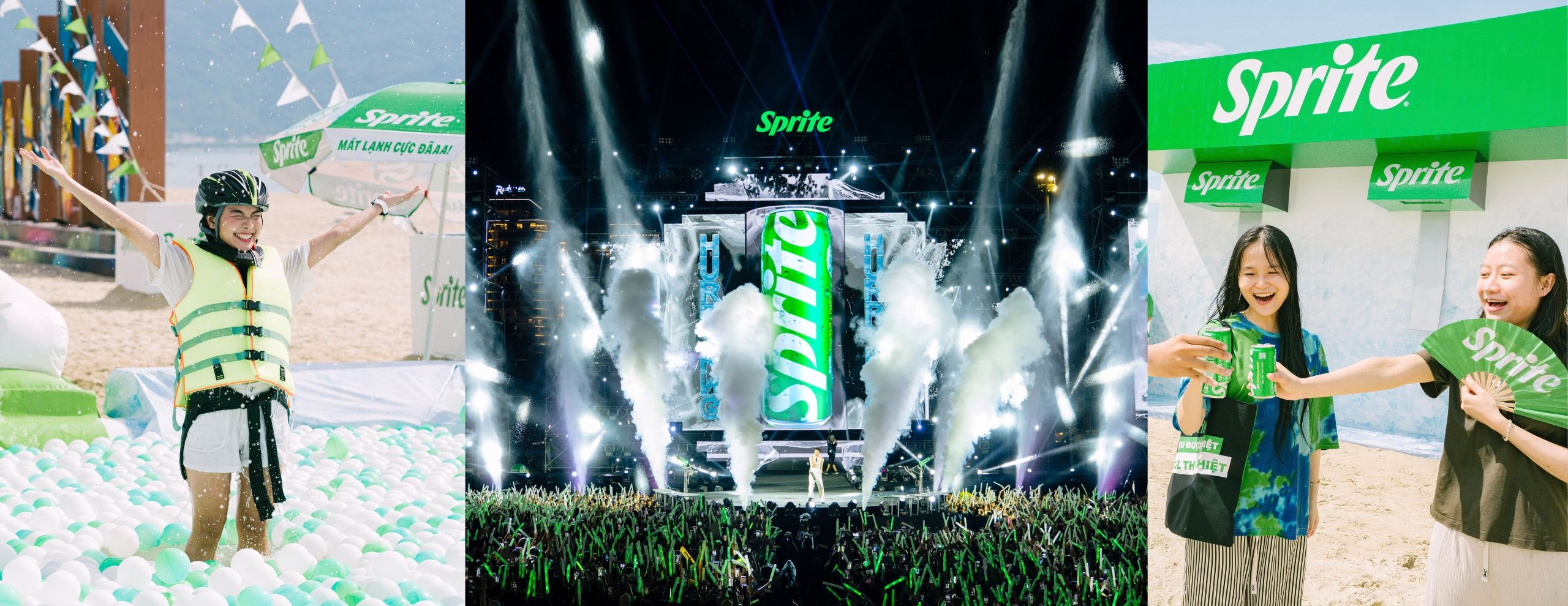 Sprite kicks off its summer campaign in Da Nang, Vietnam with a beach festival